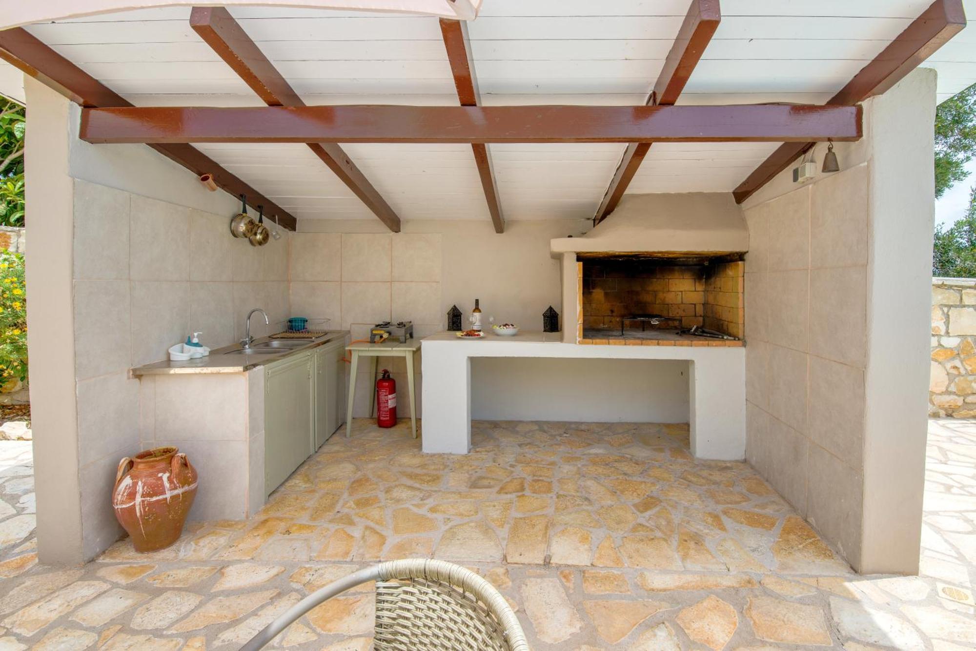 Loggos Seaview Cottage With Private Pool By Konnect Longos  Exterior photo
